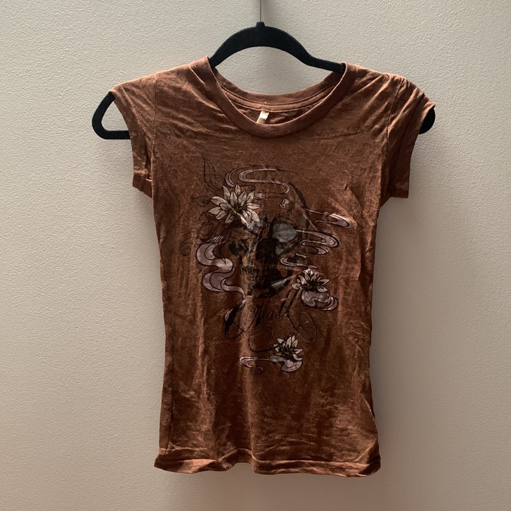 O’Neill skull tee, burnout style soft texture